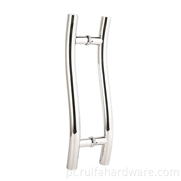 S-shaped Stainless Steel Glass Door Handle (4)
